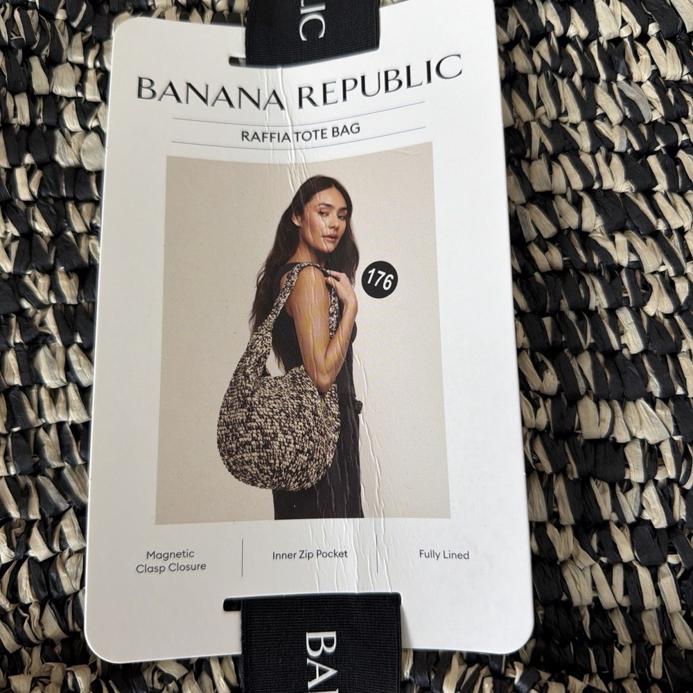Banana Republic Raffia Tote Bag (New With Tags)